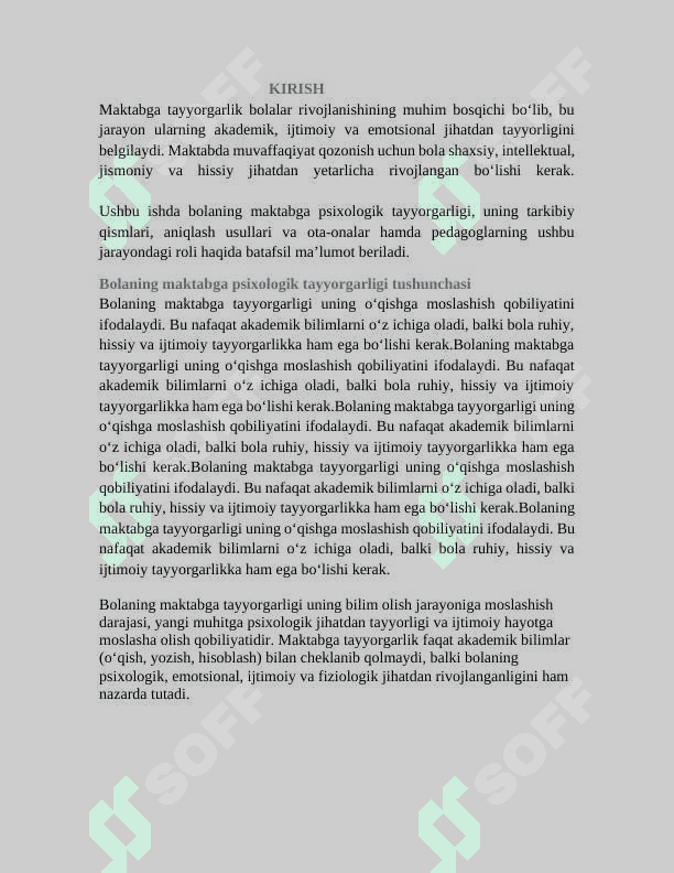 BOLANING MAKTABGA TAYYORGARLIK PSIXODIAGNOSTIKASI 2