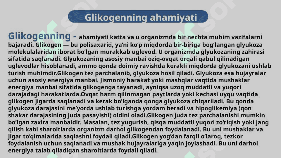 Glikogen kasalliklar 3