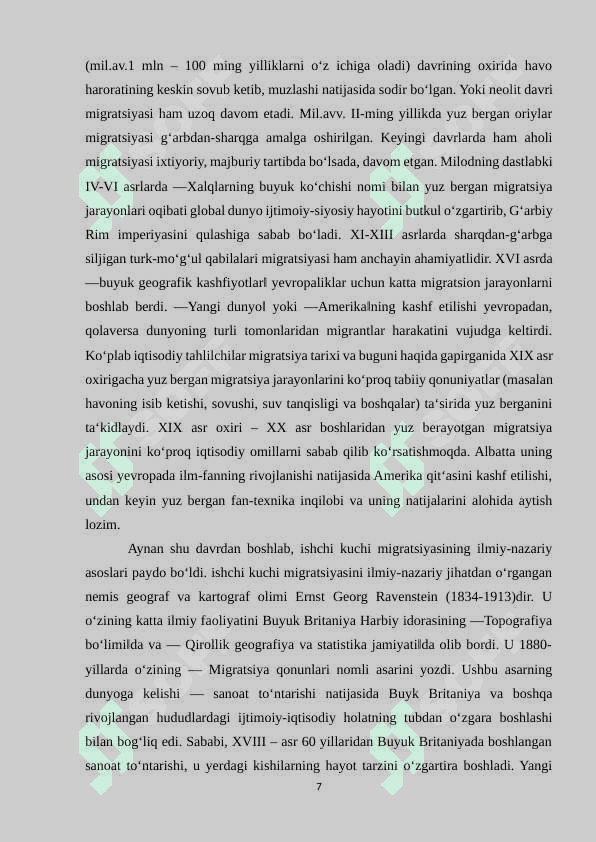 Xalqaro ishchi kuchi migratsiyasining mohiyati va sabablari 7