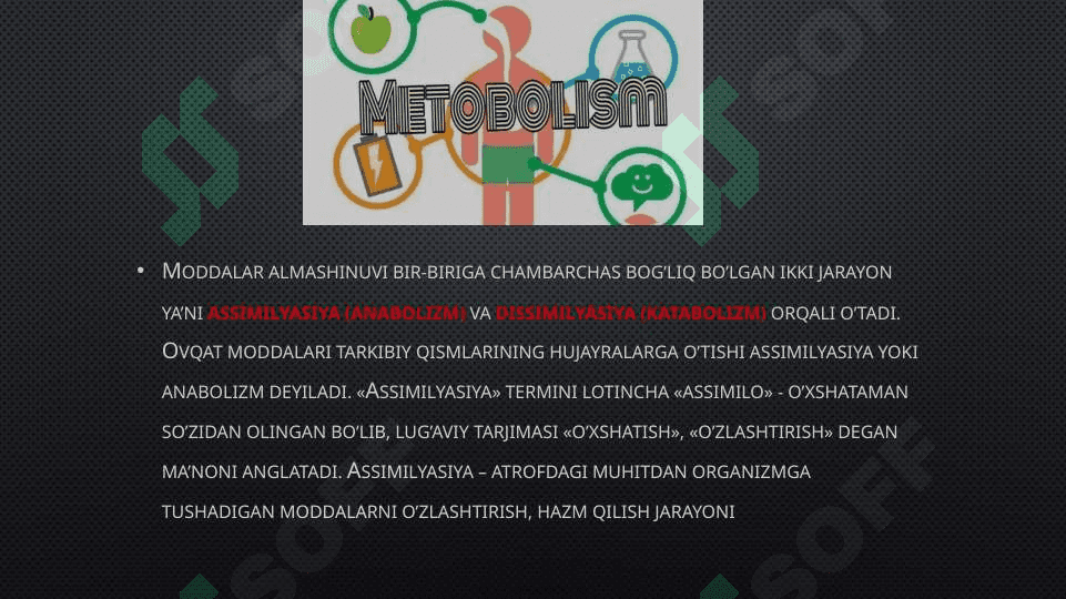 Energiya almashinuvi boshqarilishi 2