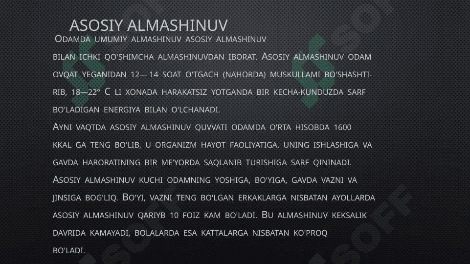 Energiya almashinuvi boshqarilishi 3