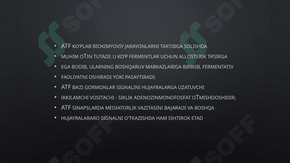 Energiya almashinuvi boshqarilishi 6