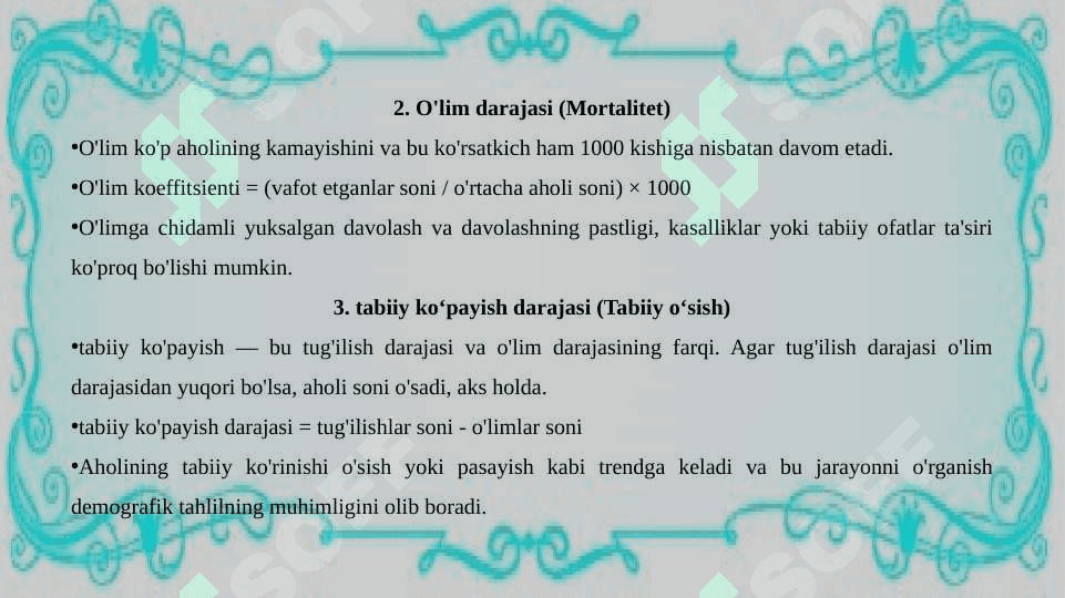 Aholining tabiiy koʻpayish jarayoni Hududiy farqlar 4
