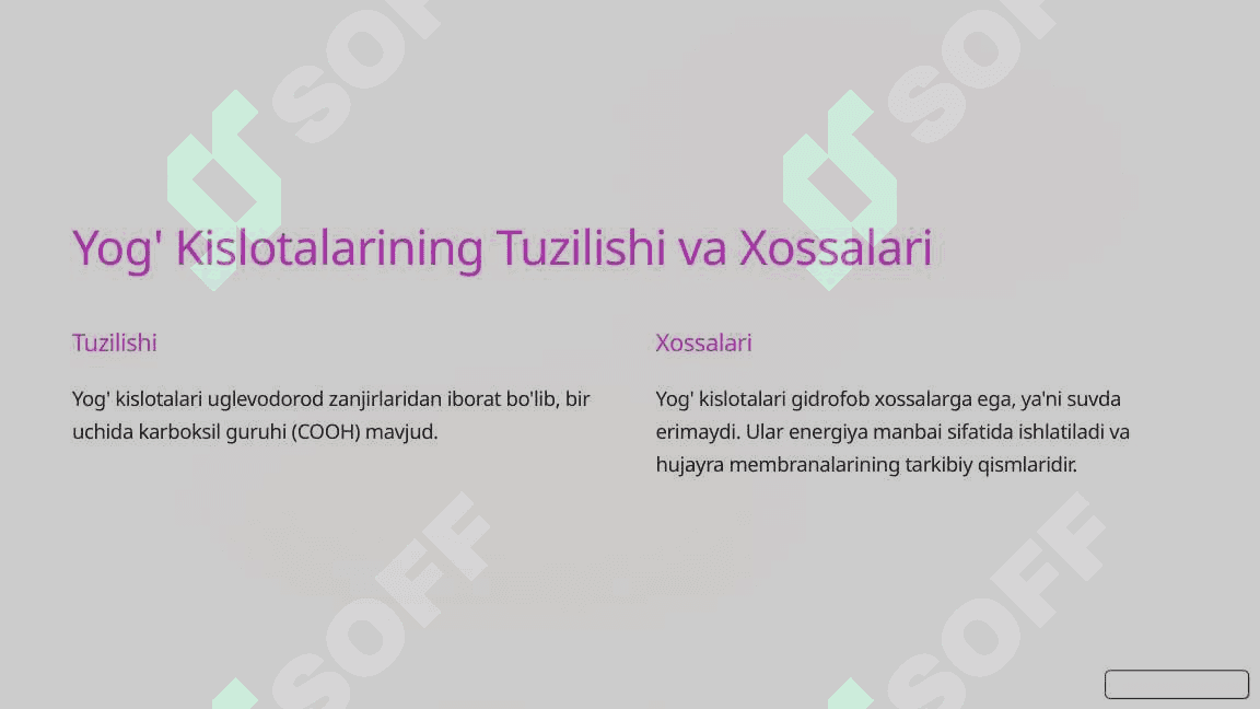 Yog' Kislotalarning Alfa Oksidlanishi 2