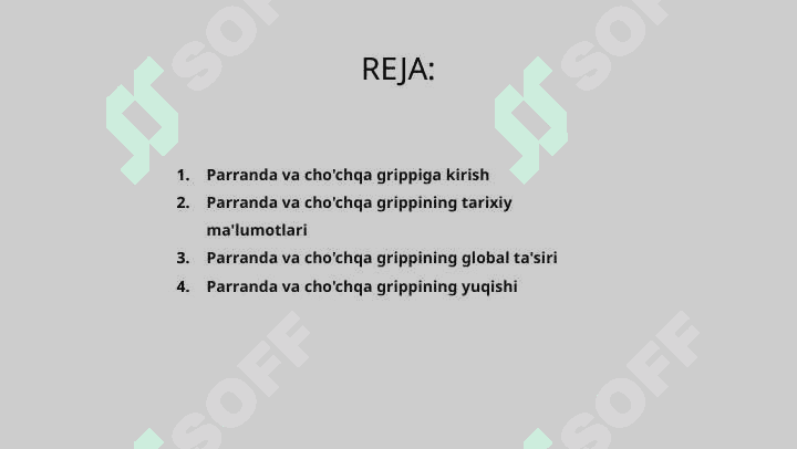 Parranda va cho‘chqa grippi va uning hozirgi kundagi muammolari 2