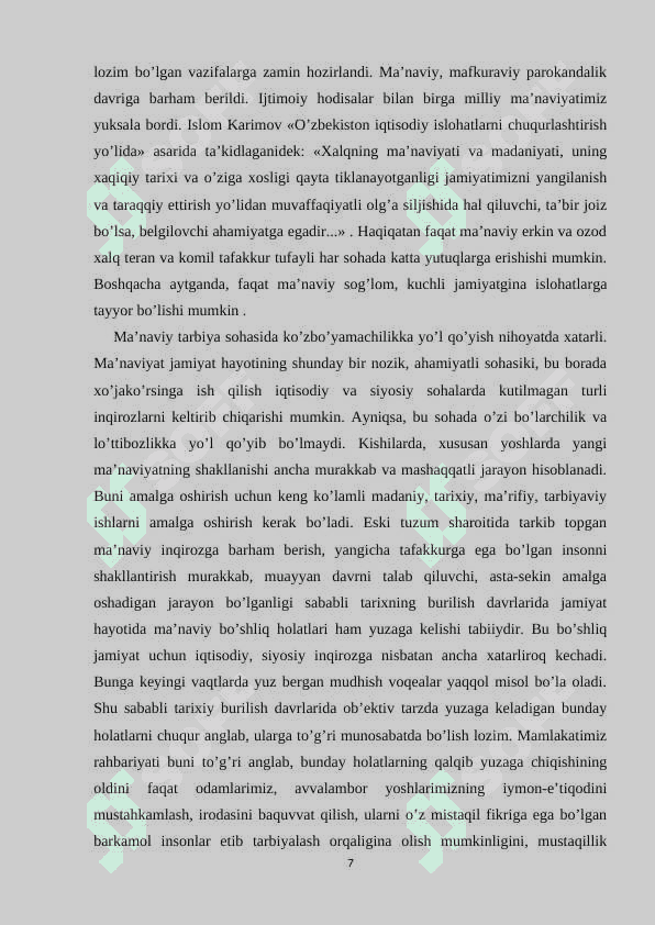 Uzluksiz ta’lim jarayonida komil insonni tarbiyalash masalasi 7