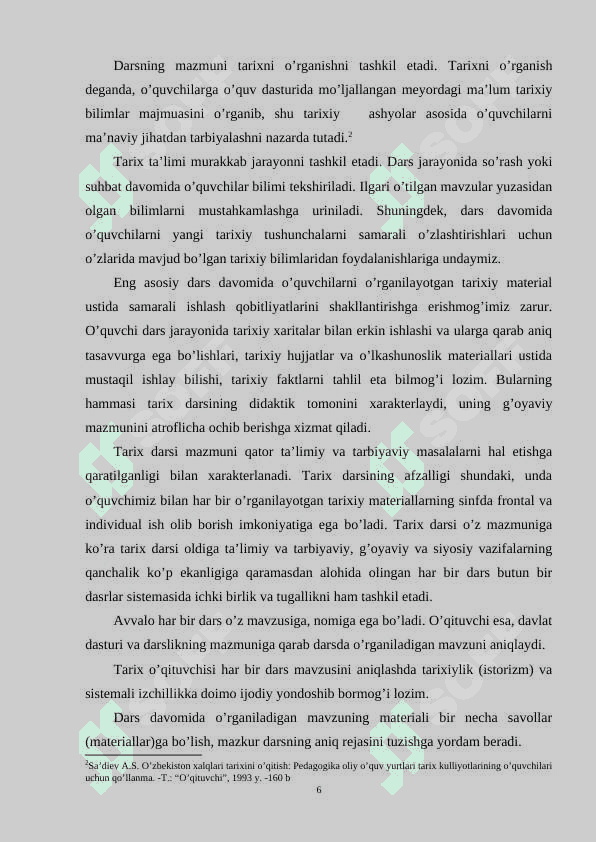Tarix darslarida aqliy hujum metodidan foydalanish 6