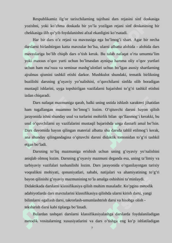 Tarix darslarida aqliy hujum metodidan foydalanish 7