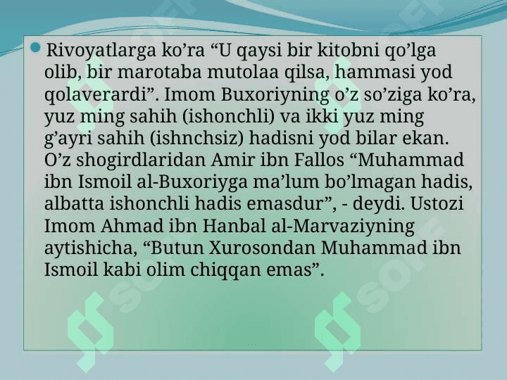 ISLOM DUNYOSIDAGI MASHXUR AJDODLARIMIZ. 7
