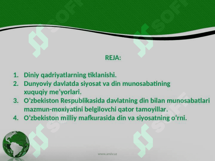 Mustaqillik va islomiy qadriyatlarning tiklanishi 2