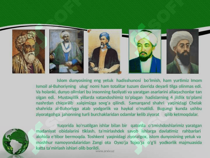 Mustaqillik va islomiy qadriyatlarning tiklanishi 5