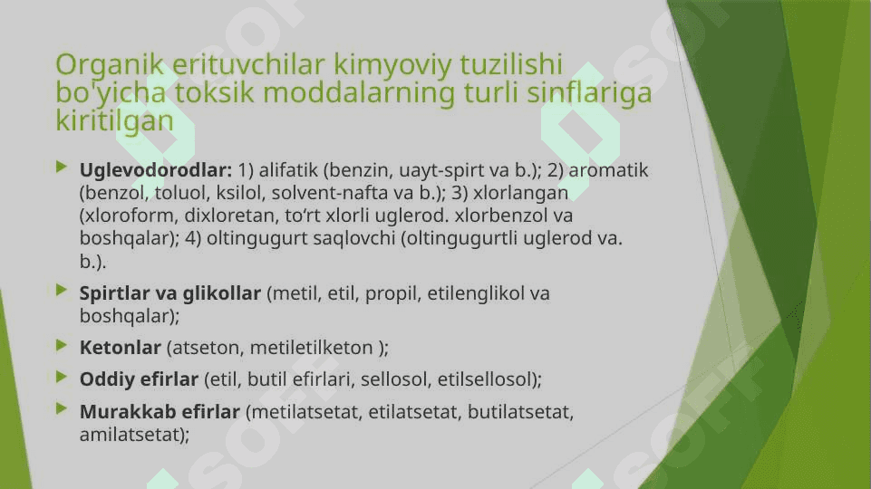 ORGANIK ERITIVCHILARDAN ZAHARLANISH 2
