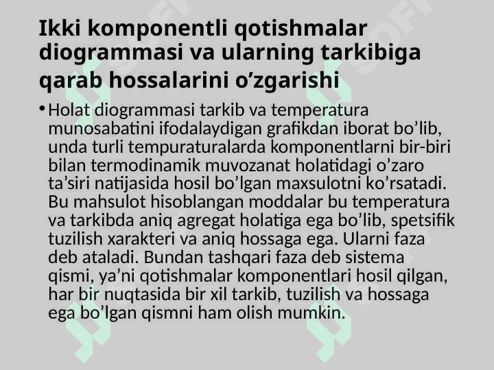 Metal asosidagi qotishmalardagi faza o'zgarishlari 3