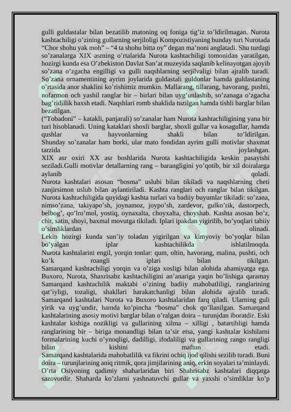 Kashtachilik san’atining tarixi va uning rivojlanishi 6