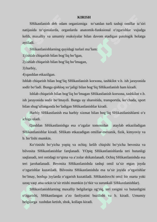 YUMSHOQ TO’QIMALARNING SHIKASTLANISHI 2