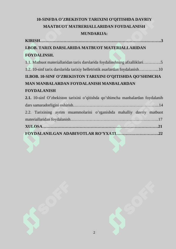 10-Sinfda O’zbekiston tarixini o’qitishda davriy maatbuot matreriallaridan foydalanish 2