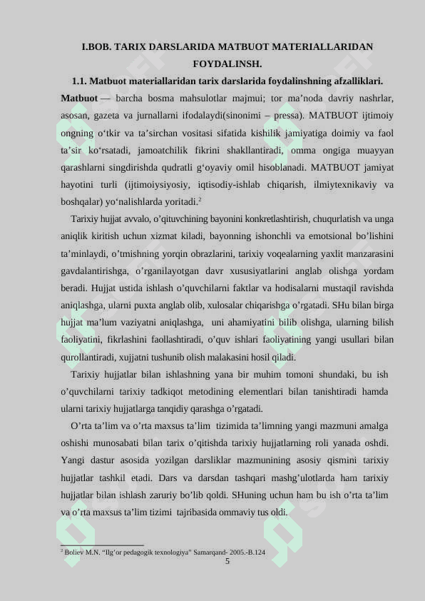 10-Sinfda O’zbekiston tarixini o’qitishda davriy maatbuot matreriallaridan foydalanish 5