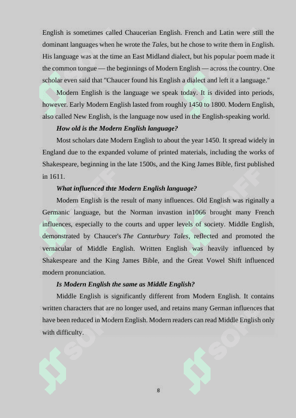 EARLY NEW ENGLISH LITERATURE 8