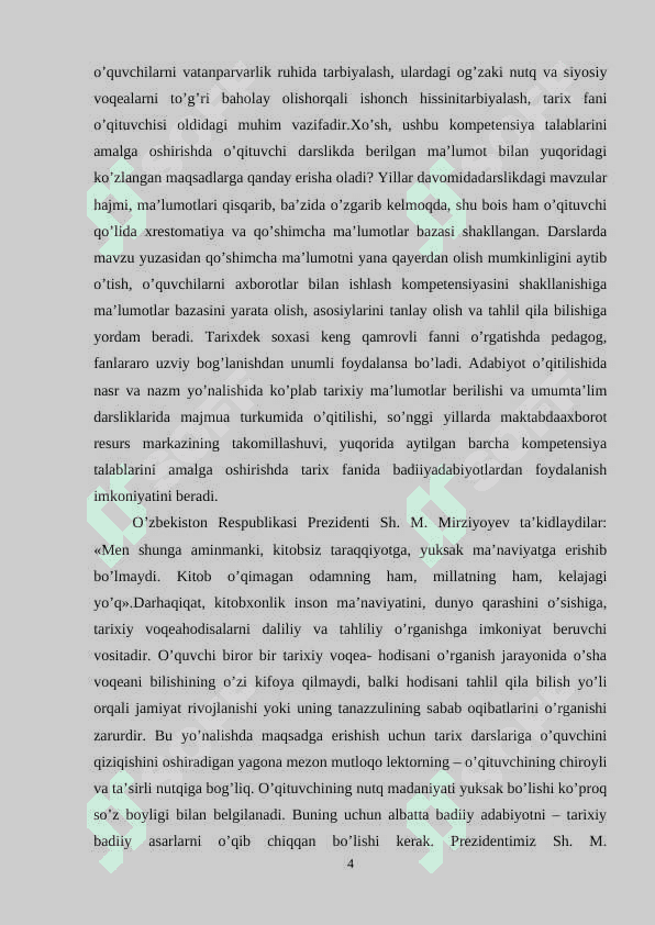 8-SINF OʻZBEKISTON TARIXI DARSLARIDA BADIIY ADABIYOTLARDAN FOYDALANISH 4