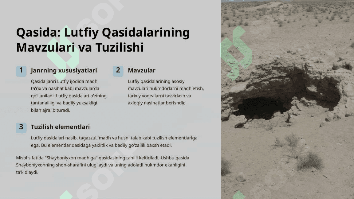 Lutfiy Lirik Merosining Janr Xususiyatlari 3