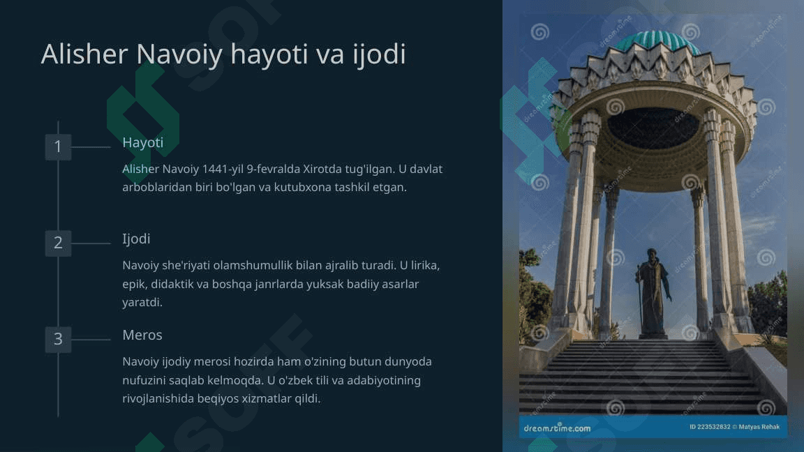 Alisher Navoiy - O‘zbek tilining asoschisi.Zahiriddin Muhammad Bobur hayoti va ijodi_1 4