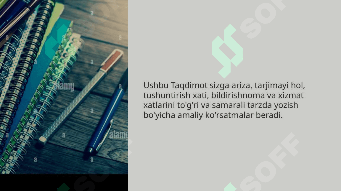 Ariza va tarjimayi holning zaruriy qismlari va yozish namunalari.Tushuntirish xati, bildirishnoma, xizmat xatining yozilish tartibi va namunasi_1 3