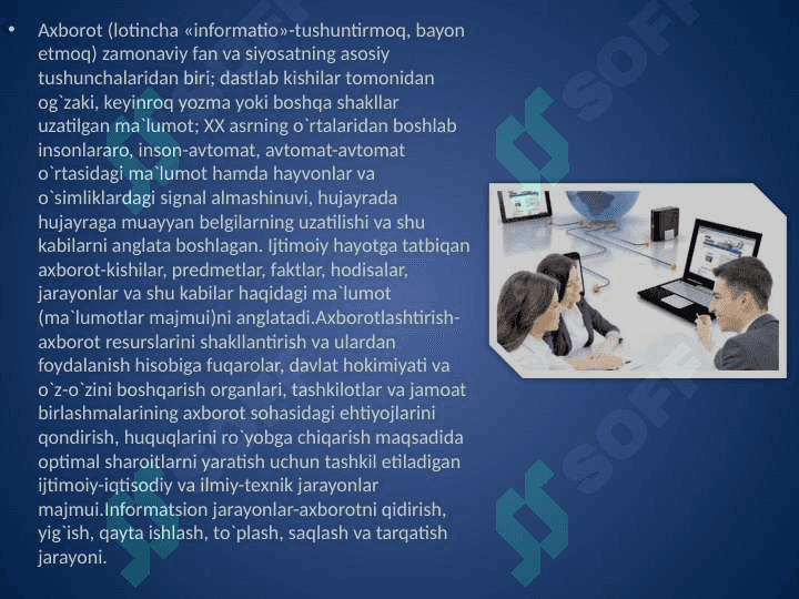 Axborot va jamiyat taraqqiyoti 3