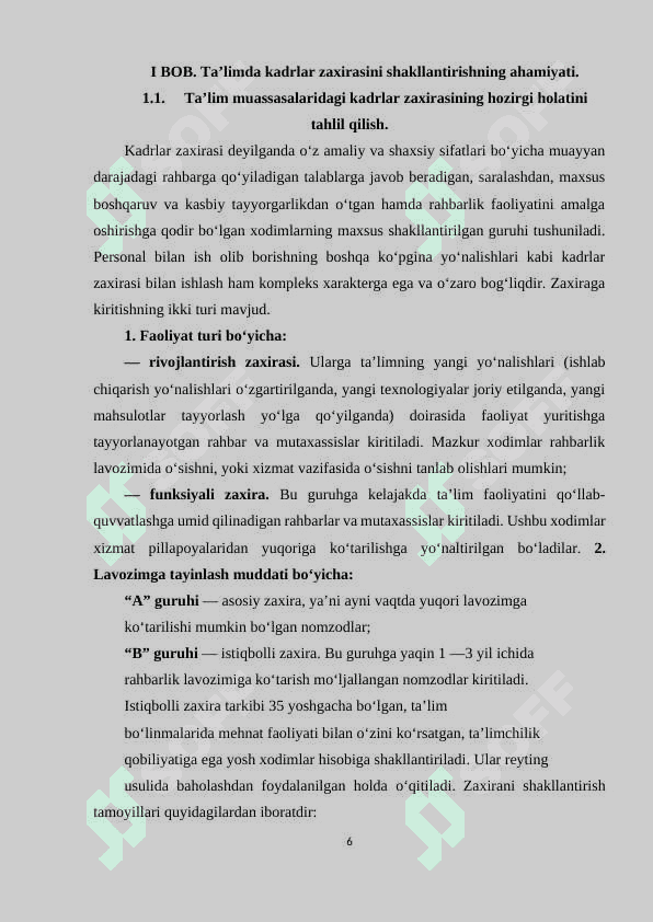 Talim tizimida kadrlar zaxirasini shakllantirish 6