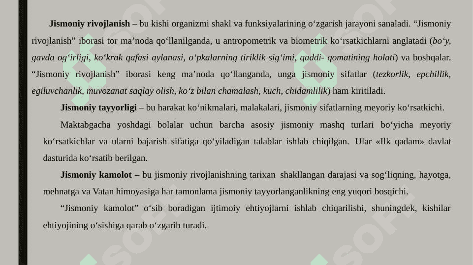 MAKTABGACHA YOSHDAGI BOLALAR JISMONIY TARBIYASINING NAZARIY ASOSLARI. 5
