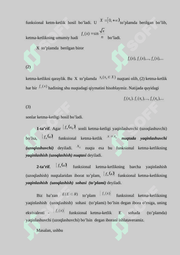 Funksional ketma-ketliklar 8