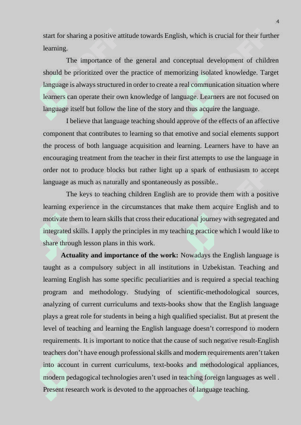 Skill segregation and skill integration in EFL classroom 4