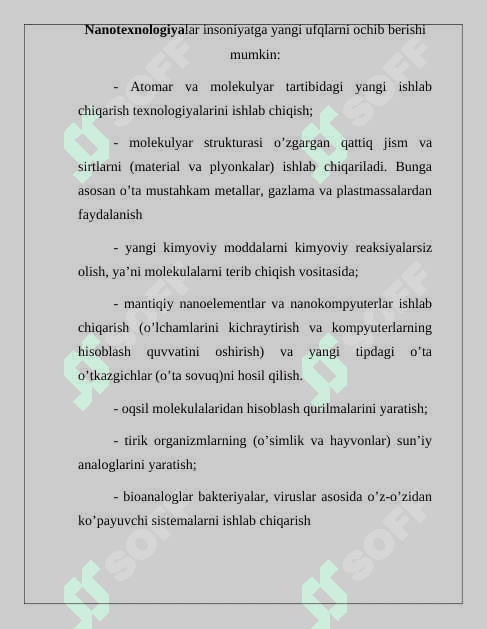 NANO KIMYO-FAZALAR AJRALISH SIRTIDAGI JARAYONLAR 8