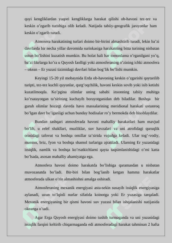 Geografik qobiqdagi harakatlar 7