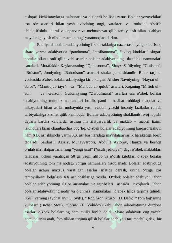 OYBEK IJODIDA BOLALIK OLAMINING BADIIY TALQINI 6