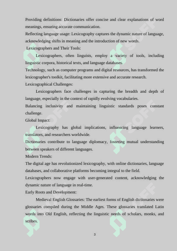 Lexicography of the English language. English dictionary and their development 3