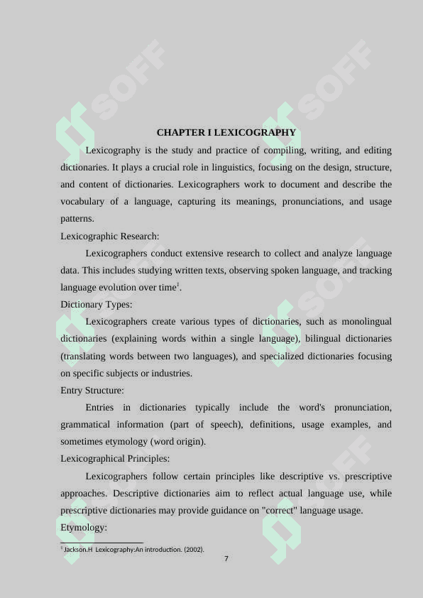 Lexicography of the English language. English dictionary and their development 7