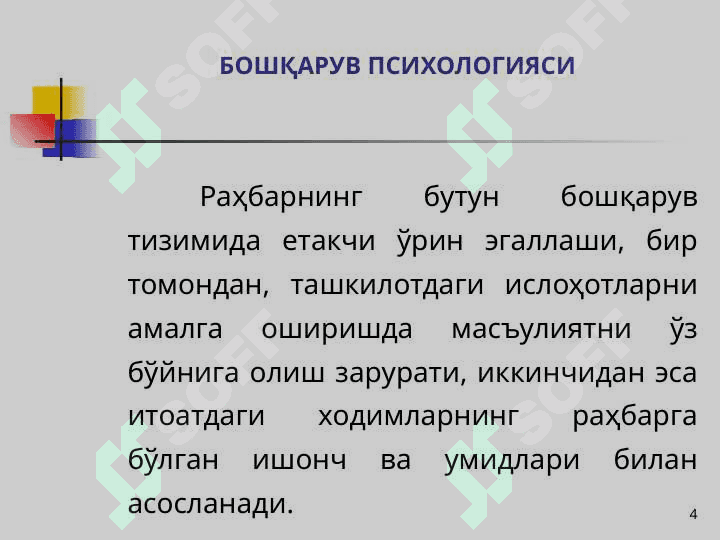 Boshqaruv psixologiyasi 4