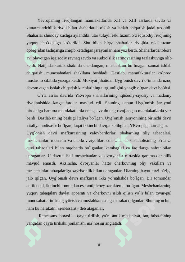 XVI-XVIII ASRLARDA FAN TARAQQIYOTI 8