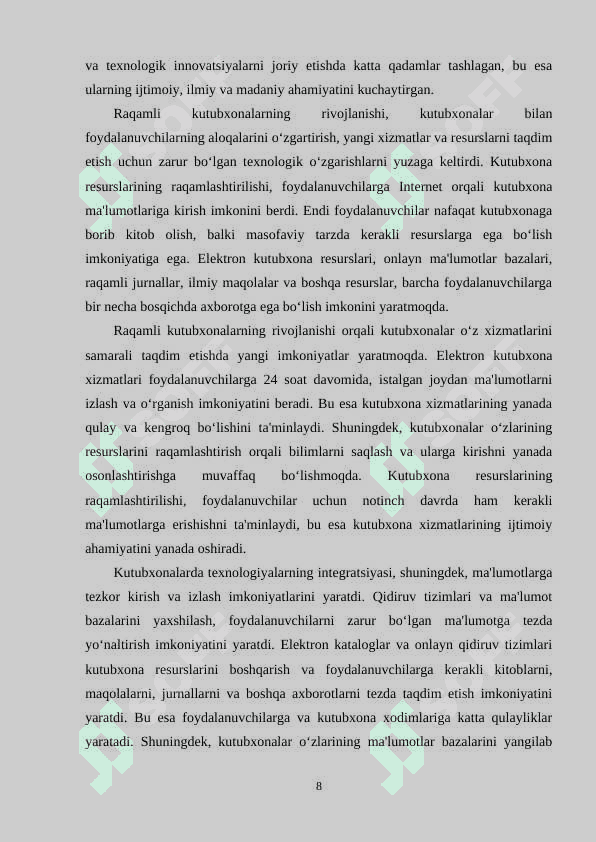 Kutubxona faoliyati 8