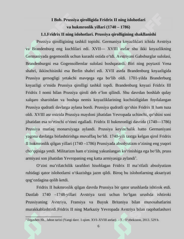 PRUSSIYA QIROLLIGI FRIDRIX II HUKMRONLIGI DAVRIDA (1740-1786) 6
