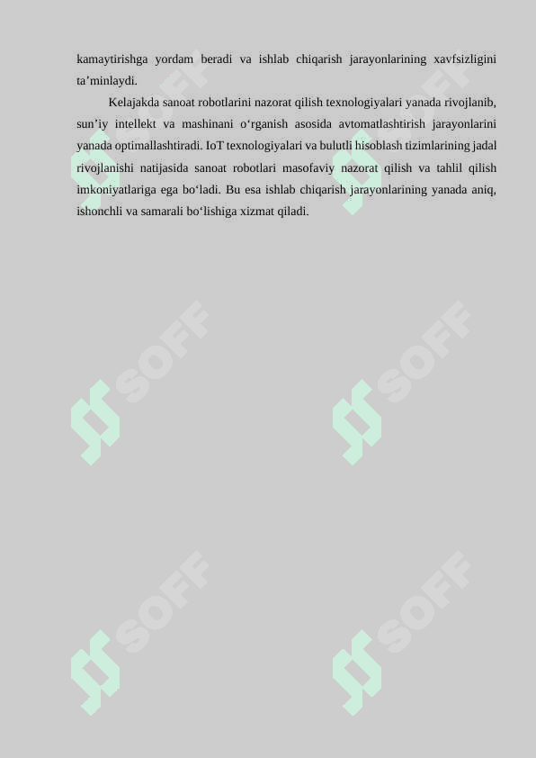 Sanoat roboti parametrlarini nazorat qilish uskunalari va vositalari. 5