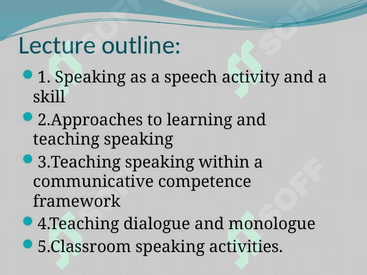 TECHNOLOGIES For TEACHING SPEAKING 2