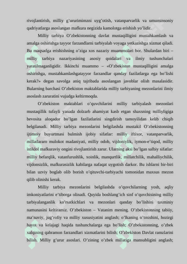 Milliy tarbiya vositalari 3