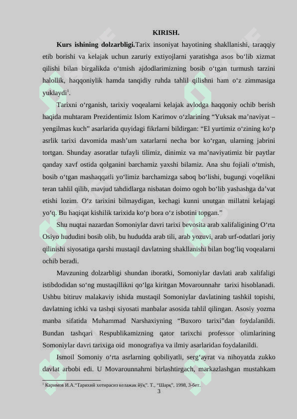 Mavzu: SOMONIYLAR kurs sifatli ishi 3