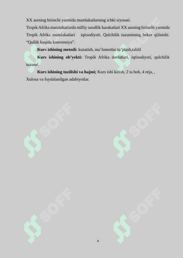 XX asrning birinchi yarmida tropik Afrika davlatlari 4