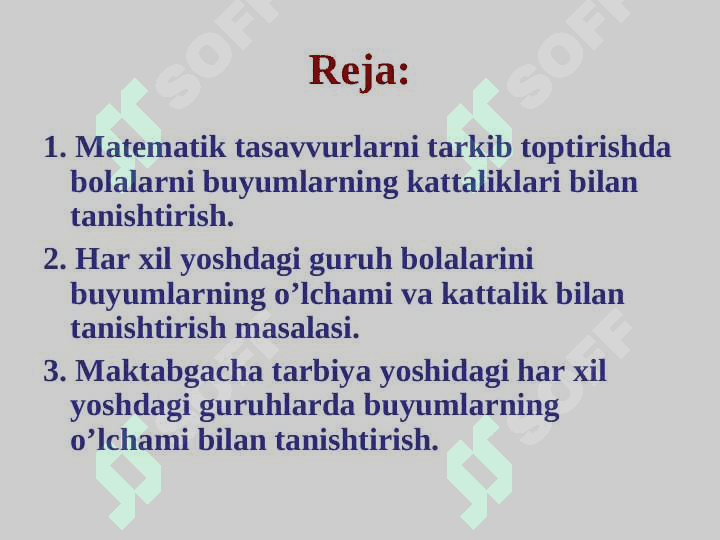 Geometrik figuralarni turli belgilari bo’yicha guruhlash. 2