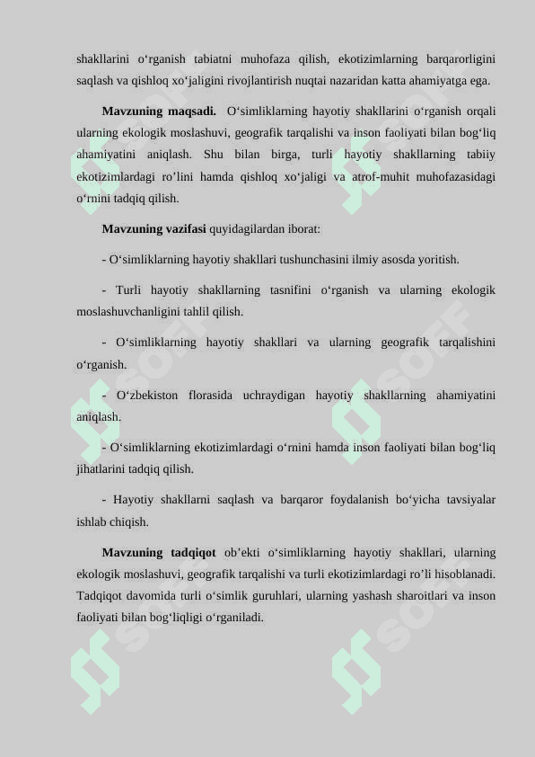 O'simliklar hayotiy shakllari 5