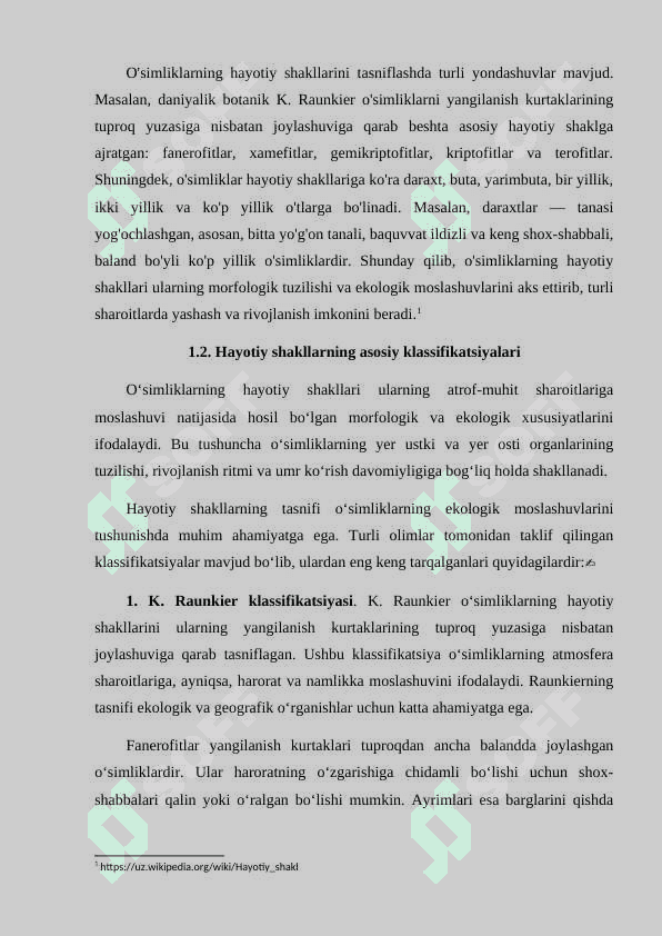 O'simliklar hayotiy shakllari 7