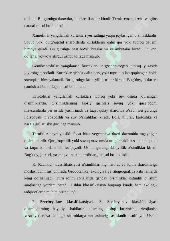 O'simliklar hayotiy shakllari 8
