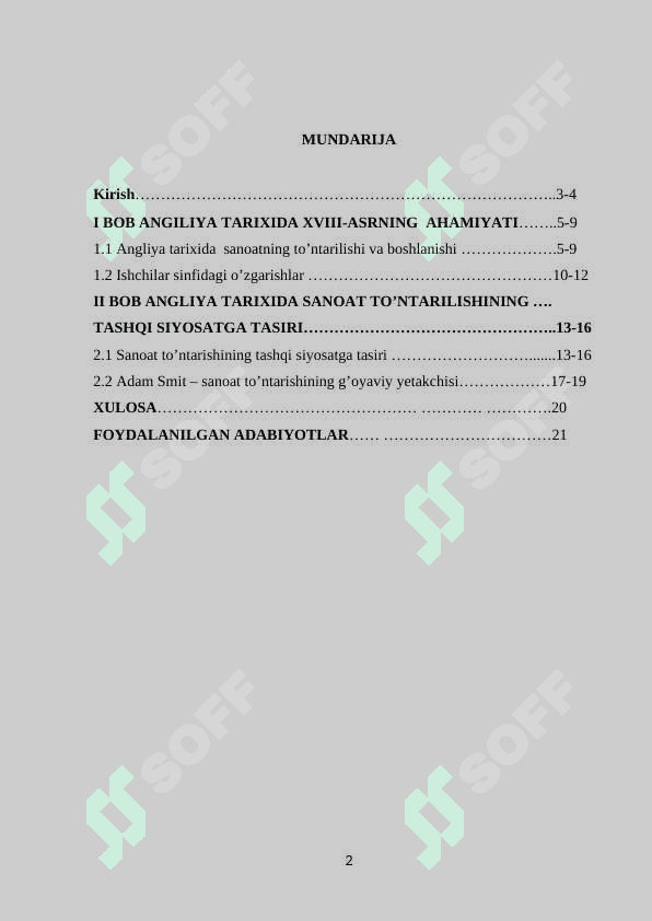 ANGLIYADA SANOAT TO’NTARISHI VA UNING OQIBATLARI 2